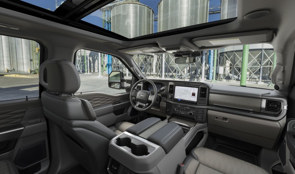 Interior Hero 1 - F-350 Platinum Plus Smoked Truffle Interior