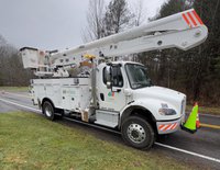 Avangrid hybrid electric bucket truck